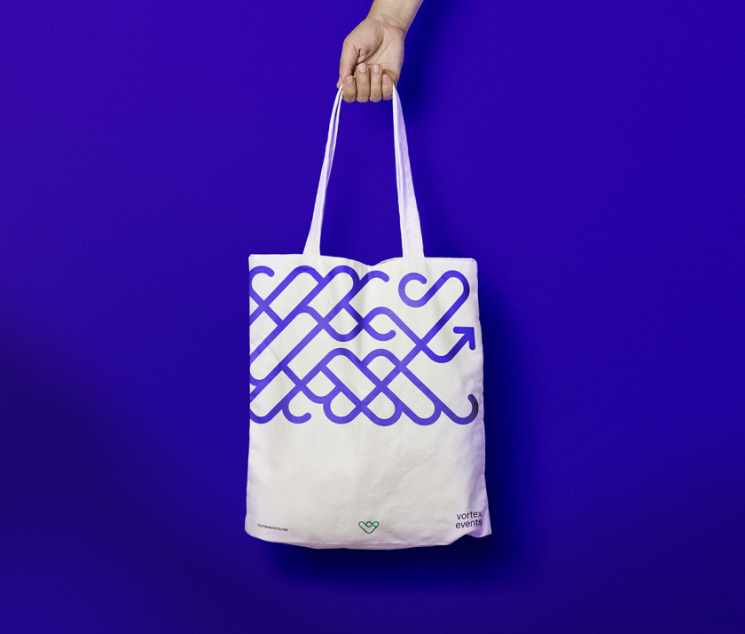 Vortex events事件公關營銷公司logo設計vi設計，線條logo風格