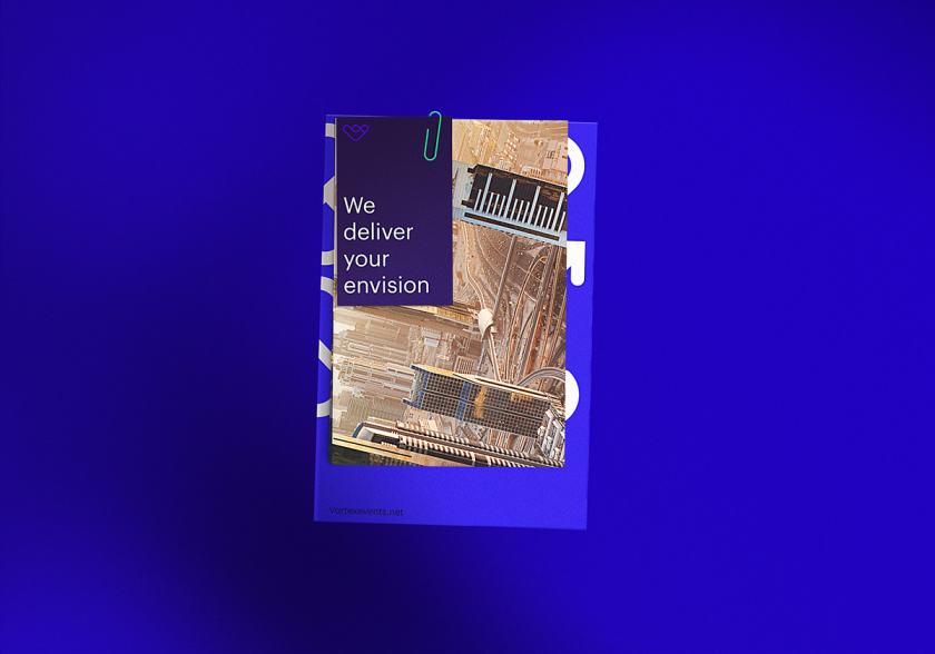 Vortex events事件公關營銷公司logo設計vi設計，線條logo風格