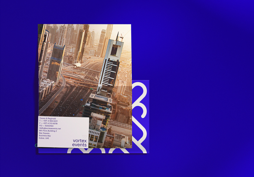 Vortex events事件公關營銷公司logo設計vi設計，線條logo風格