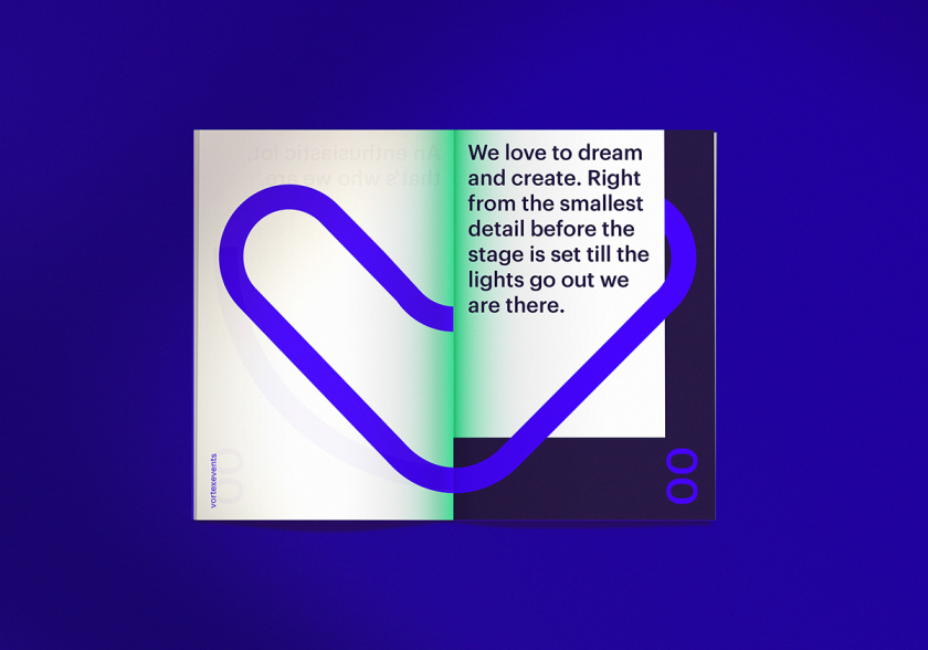 Vortex events事件公關營銷公司logo設計vi設計，線條logo風格