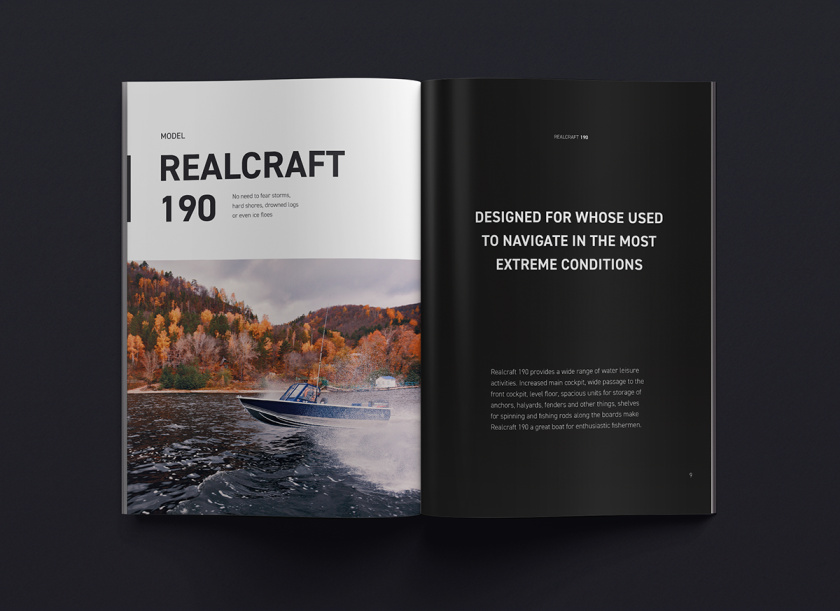 Realcraft 摩托艇宣傳畫冊設(shè)計產(chǎn)品型錄設(shè)計