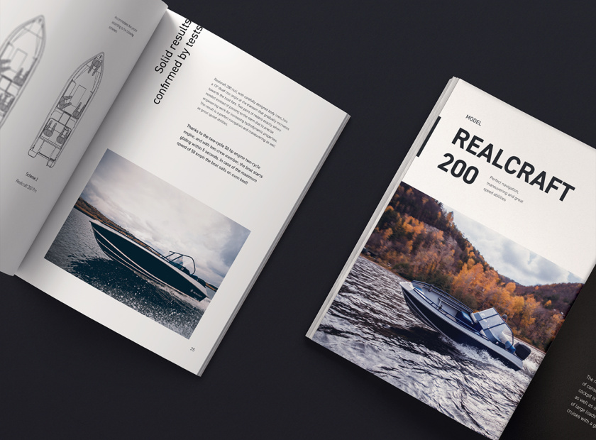 Realcraft 摩托艇宣傳畫冊設(shè)計產(chǎn)品型錄設(shè)計