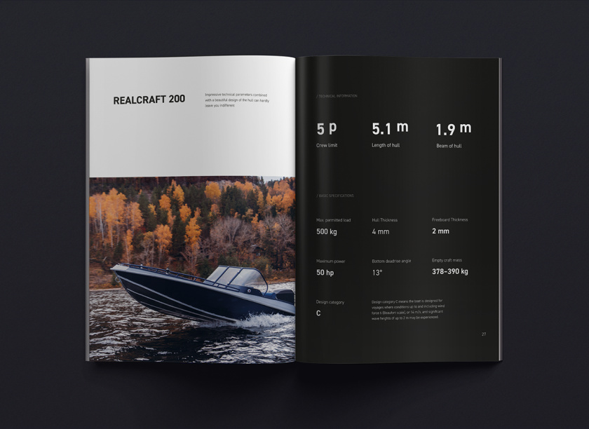 Realcraft 摩托艇宣傳畫冊設(shè)計產(chǎn)品型錄設(shè)計