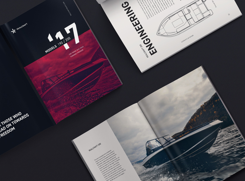 Realcraft 摩托艇宣傳畫冊設(shè)計產(chǎn)品型錄設(shè)計