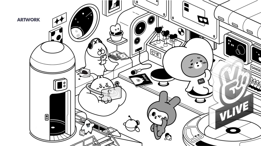 V CREW 超萌開愛風格吉祥物設計，人物性格設定與表情包設計