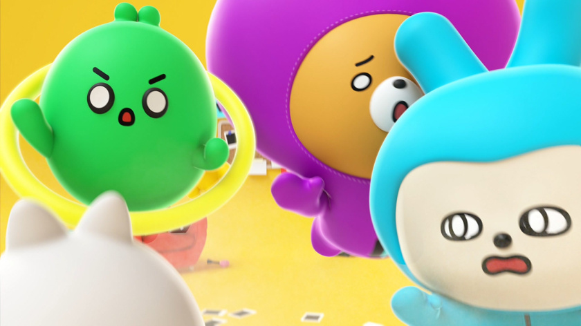 V CREW 超萌開愛風格吉祥物設計，人物性格設定與表情包設計