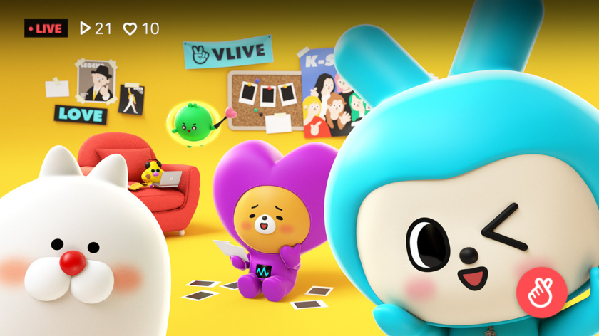 V CREW 超萌開愛風格吉祥物設計，人物性格設定與表情包設計