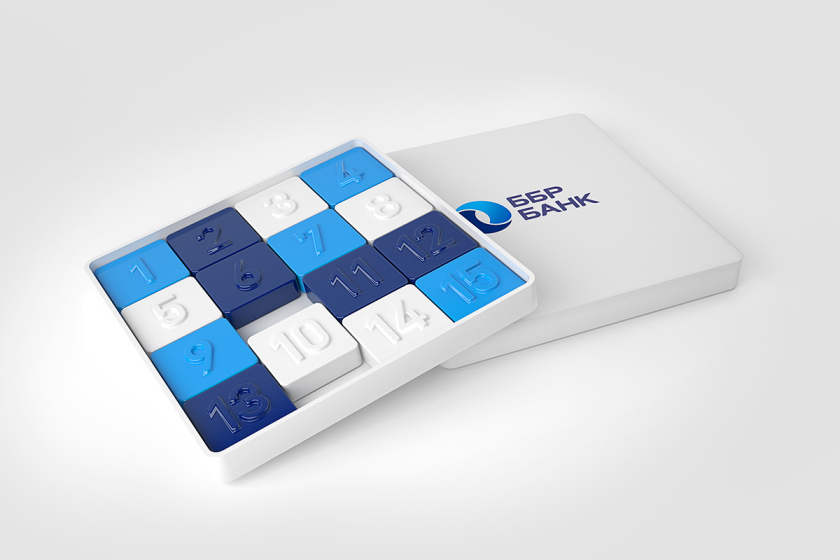 銀行禮品設計-BDB銀行logo設計與vi設計，藍色色塊風格，搭配圓形logo