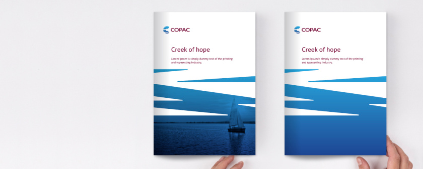 美國最古老醫(yī)療康復(fù)中心COPAC品牌形象重塑-logo與vi設(shè)計(jì)，突出密西西比河的波浪狀圖案