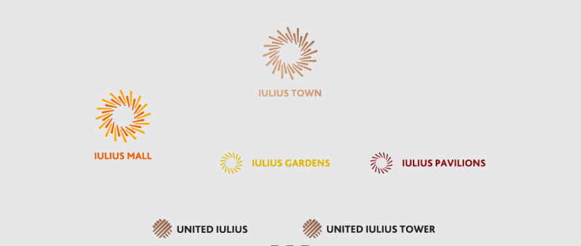 Iulius Town 商業(yè)中心品牌命名與logo設(shè)計(jì)-月桂花環(huán)