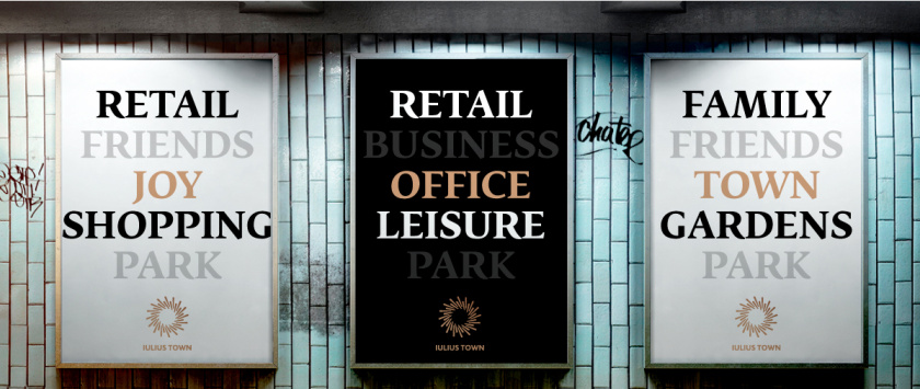 Iulius Town 商業(yè)中心品牌命名與logo設(shè)計(jì)-月桂花環(huán)