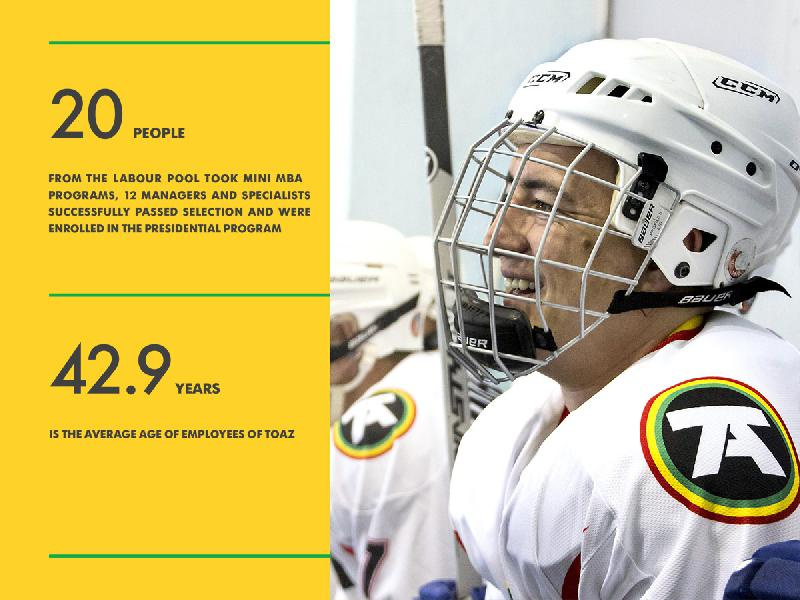 Togliattiazot 2017年企業可持續發展報告宣傳冊設計，斜杠條紋風格