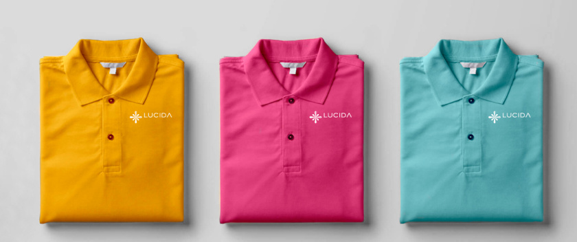 露西達(dá)Lucida醫(yī)療康復(fù)中心品牌logo設(shè)計(jì)vi設(shè)計(jì)，“火花/星星”概念