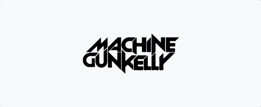 帶有三角形字體logo設(shè)計(jì)-機(jī)槍凱利MGK