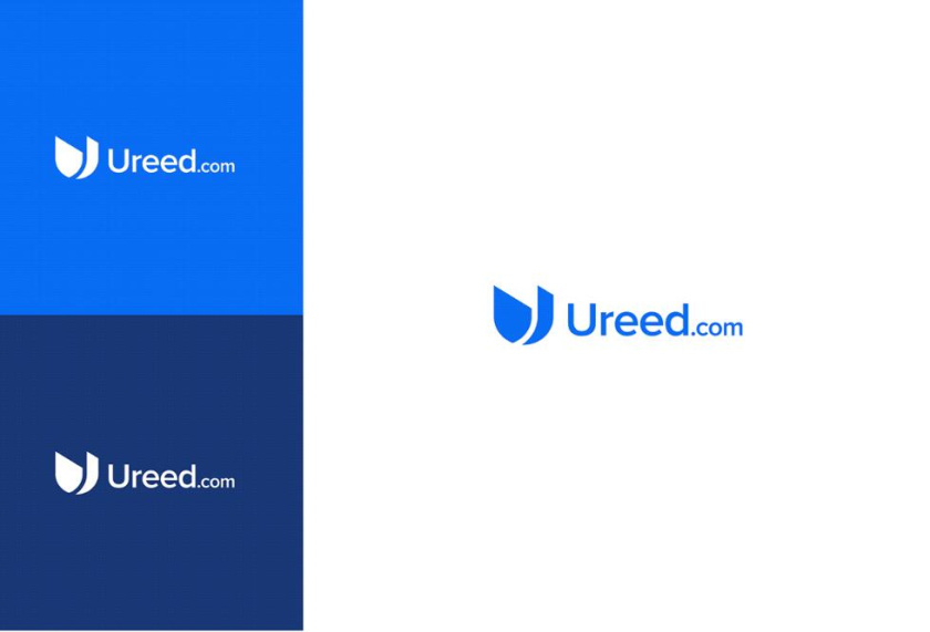 ureed 在線服務市場平臺網站品牌logo設計vi設計，互聯網科技風格