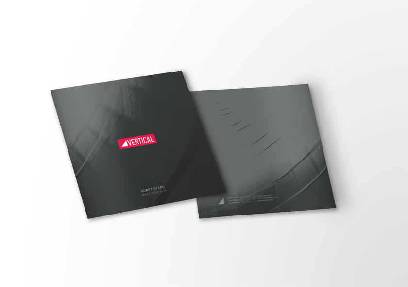 Vertical垂直公寓酒店宣傳畫冊設計，大寫字母章節布局設計