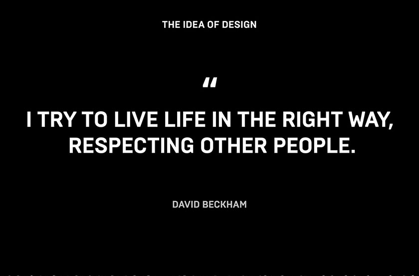 大衛·貝克漢姆水波紋圖案香水瓶型設計與身體護理產品包裝設計