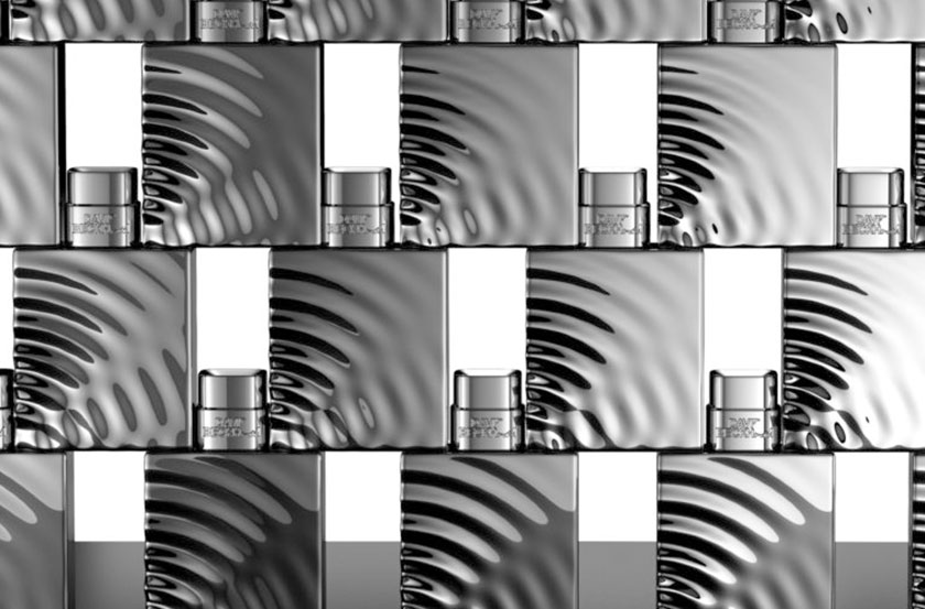 大衛·貝克漢姆水波紋圖案香水瓶型設計與身體護理產品包裝設計