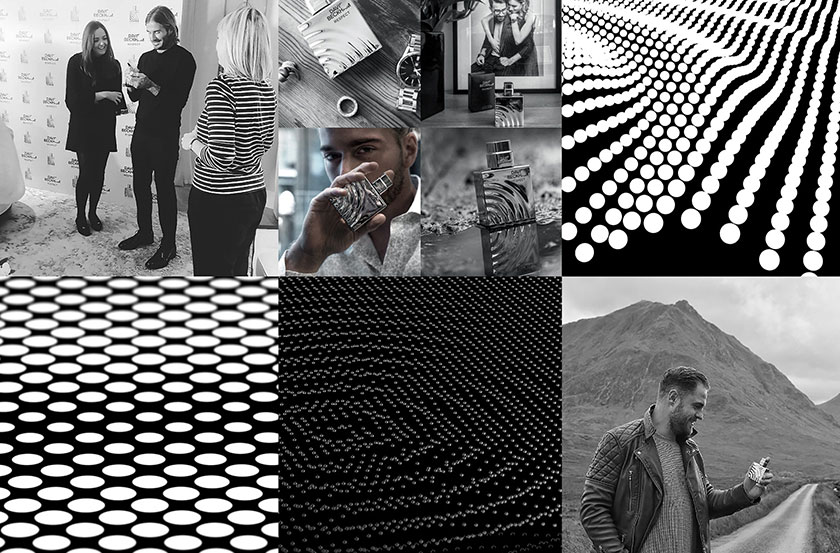 大衛·貝克漢姆水波紋圖案香水瓶型設計與身體護理產品包裝設計