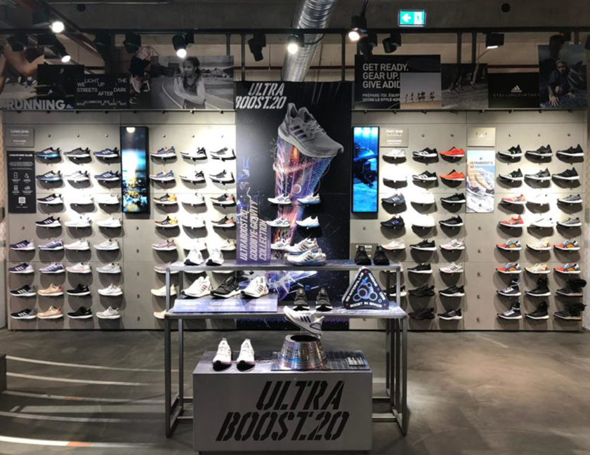 adidas UltraBoost 20 體育用品店鋪空間設計，如何以引人入勝的品牌體驗征服世界