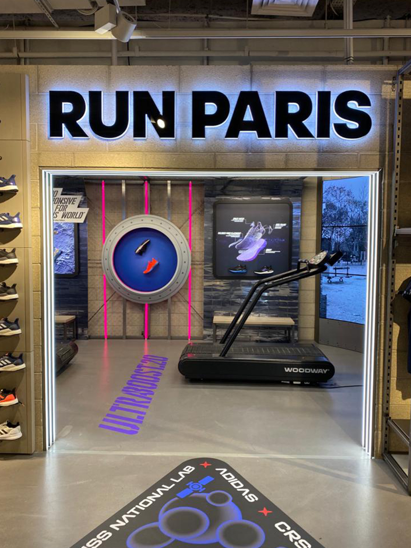 adidas UltraBoost 20 體育用品店鋪空間設計，如何以引人入勝的品牌體驗征服世界