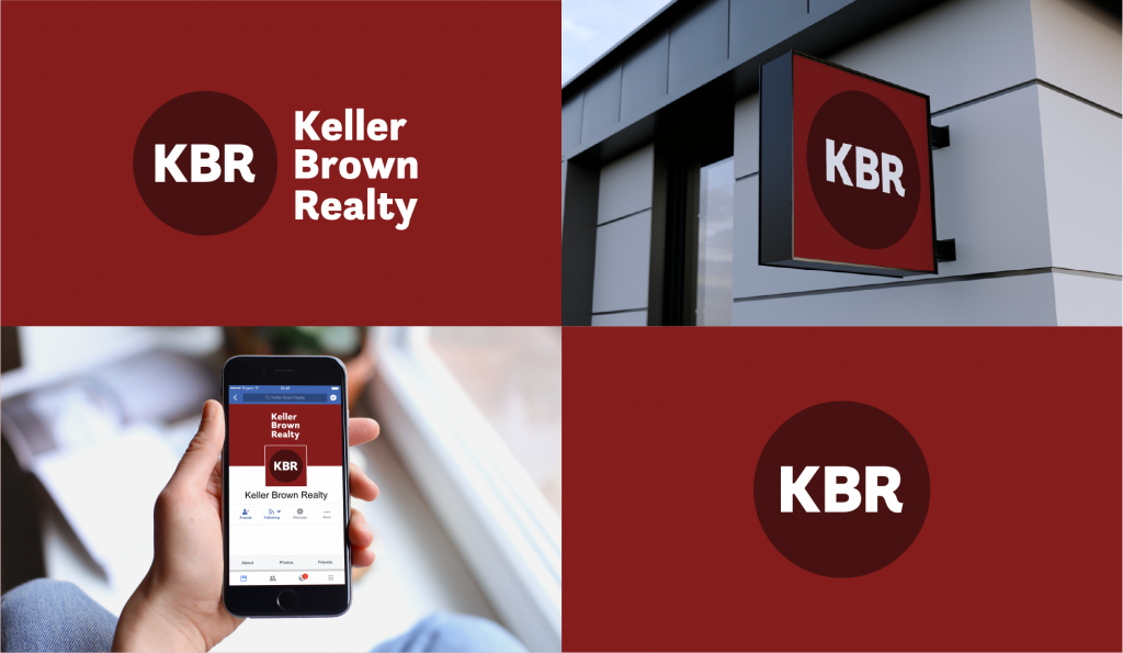 凱勒布朗房地產(chǎn)圓形logo樣機(jī)