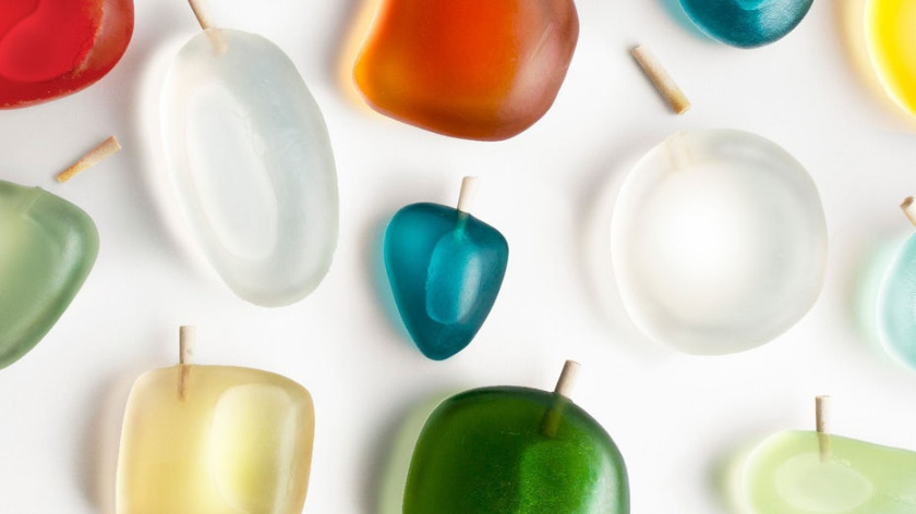 生態(tài)環(huán)保包裝-2020年包裝設計趨勢示例：由重復使用的海洋塑料制成的香水瓶，這個香水瓶是由重復使用的海洋塑料制成的。