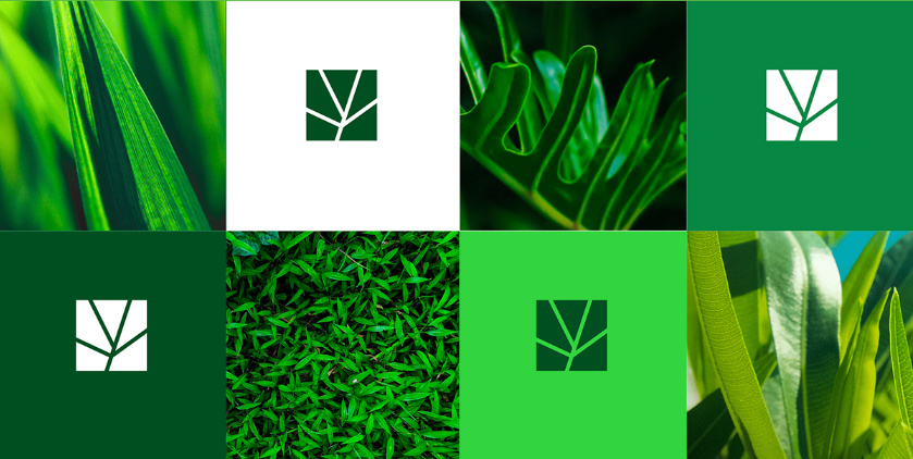 GreenGardens 綠色園林品牌形象設計-logo/vi