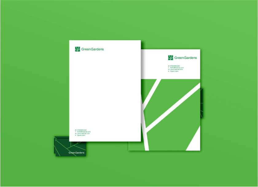 GreenGardens 綠色園林品牌形象設計-logo/vi