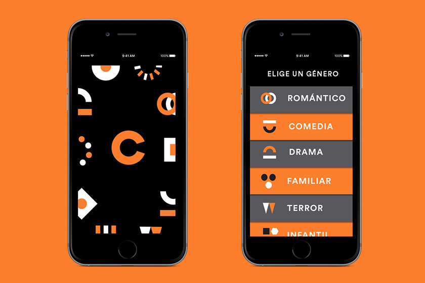 充滿活力激情與超現實主義的CINEBOX電影院品牌vi設計空間設計