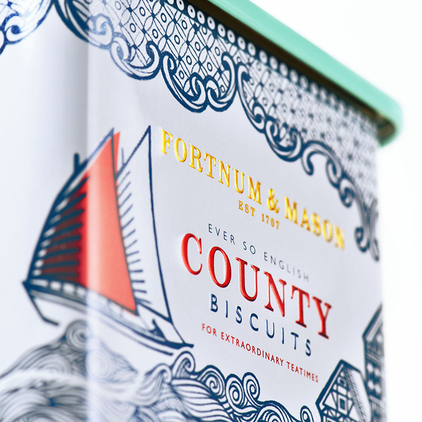 用經典民俗故事為County Biscuits餅干設計經典包裝外觀-上海包裝設計公司