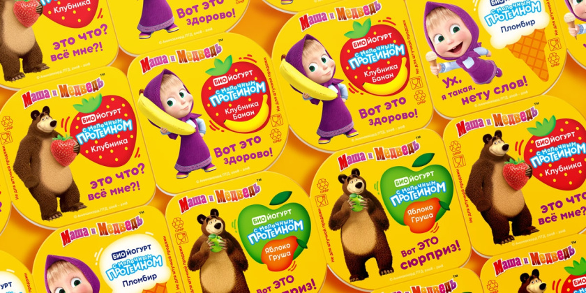 “瑪莎和熊”兒童食品包裝設計與卡通吉祥物設計-上海包裝設計公司