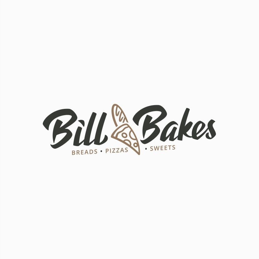 Bill Bakes Pizza Baguette標(biāo)志logo設(shè)計(jì)