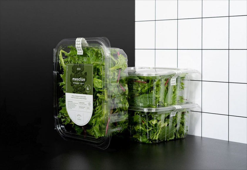 Ferme OElistik蔬菜沙拉包裝設計