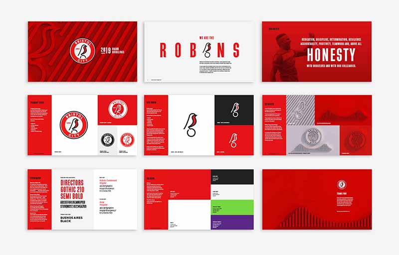 Bristol City足球俱樂部知更鳥新logo設計，讓品牌充滿視覺識別性