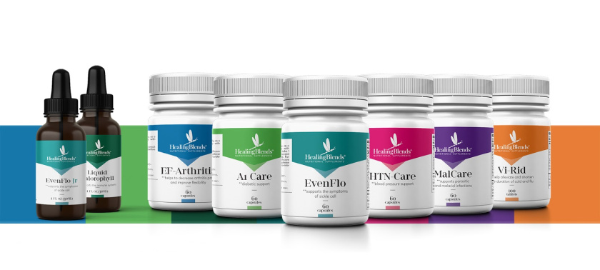 Healing Blends 營(yíng)養(yǎng)補(bǔ)充劑保健品包裝設(shè)計(jì)”三角版式“