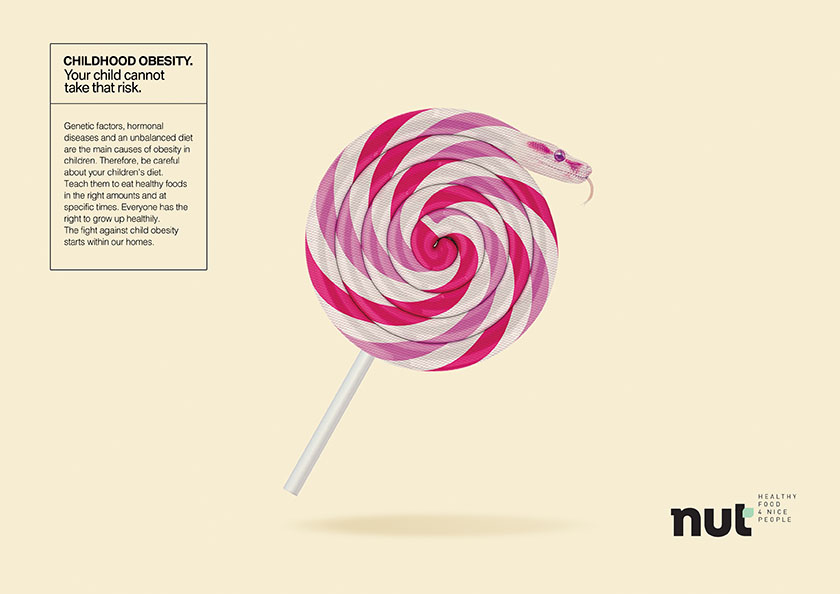 Nut 堅果平面廣告設計，