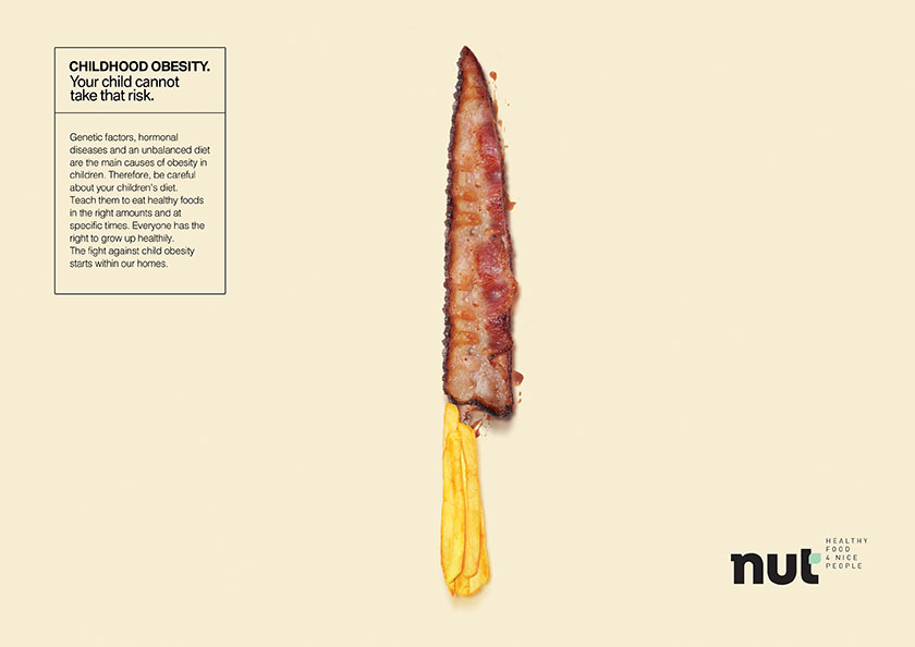 Nut 堅果平面廣告設計，