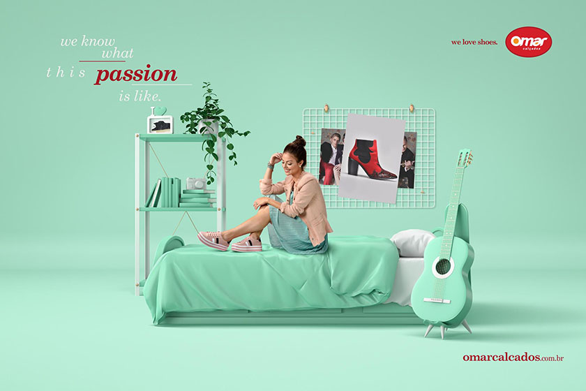 Oma女鞋時尚品牌廣告設計，我們都知道激情應該是什么樣的