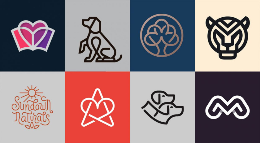 藝術線條logo設計靈感