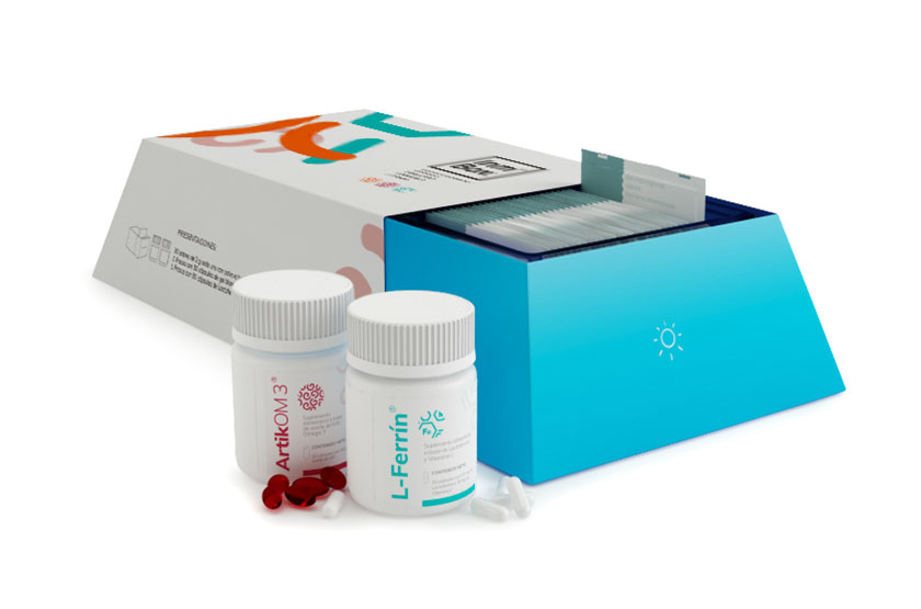 Inmbox免疫補充劑藥品包裝設計，白天和黑夜兩用