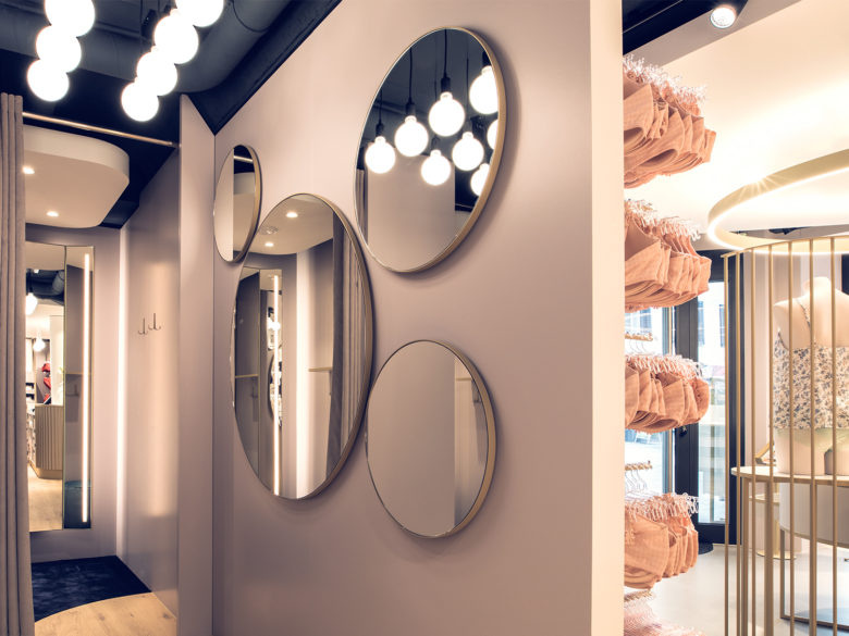 Beldona女士內衣品牌連鎖店鋪si空間設計，一個自然溫暖的環境