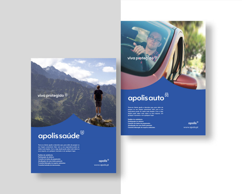 Apolis保險公司盾牌logo設計與企業品牌vii視覺識別設計-上海vi設計公司