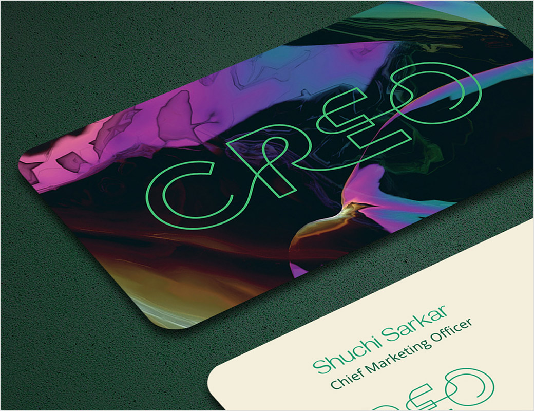 大麻成分健康品牌Creo線條logo設計、圖標設計與主形象畫面設計