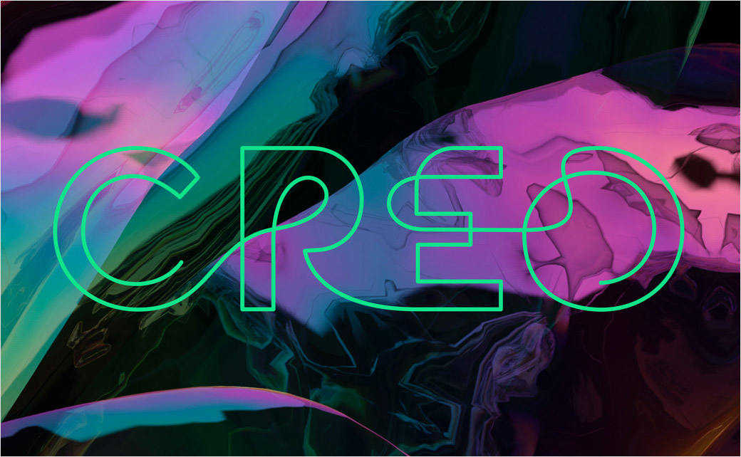 大麻成分健康品牌Creo線條logo設計、圖標設計與主形象畫面設計