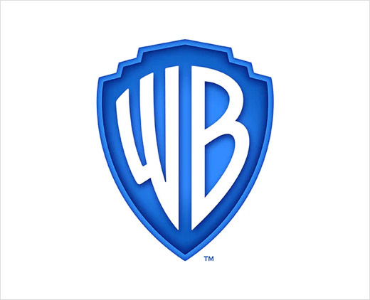 美國電影制片廠華納兄弟新logo設(shè)計(jì)，更明亮的藍(lán)色盾牌