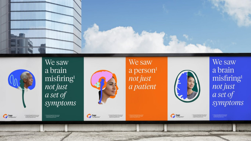 Sage 產后抑郁癥與腦部精神疾病醫藥品牌全案策劃設計，傳達積極樂觀形象