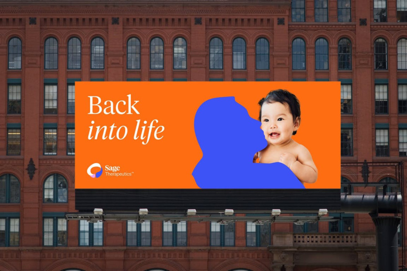 Sage 產后抑郁癥與腦部精神疾病醫藥品牌全案策劃設計，傳達積極樂觀形象