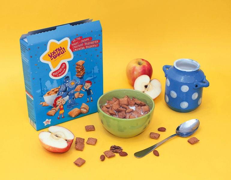 Ukhtyshek兒童休閑食品包裝設計，一起探索世界的男孩女孩插畫設計