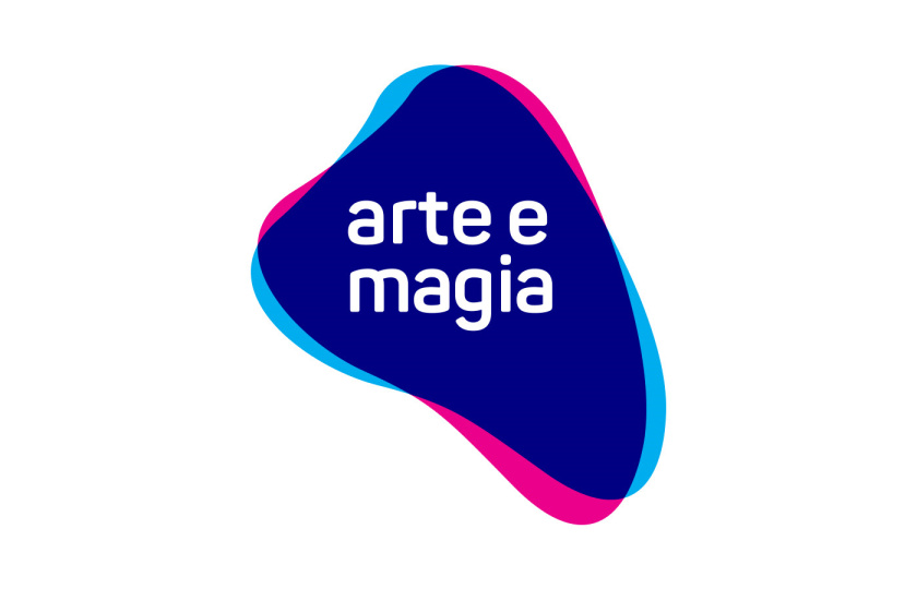 Arte e Magia兒童青少年舞蹈教育機構(gòu)品牌vi視覺形象設(shè)計，彎曲漸變色塊的疊加